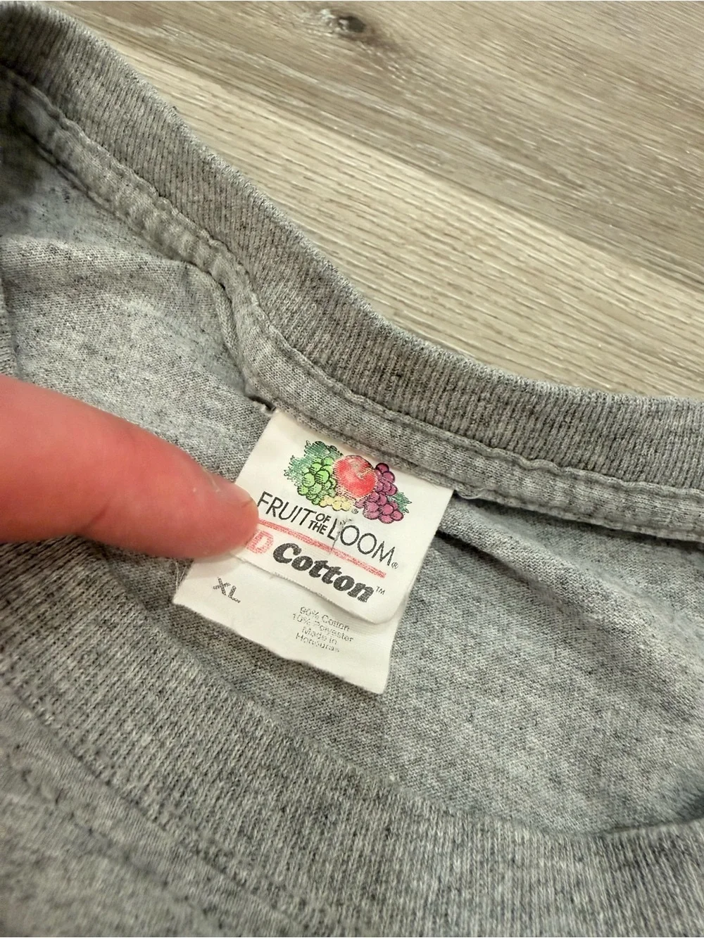 Fruit of the Loom Gray 'American' Hot Rod Graphic Tee Vintage